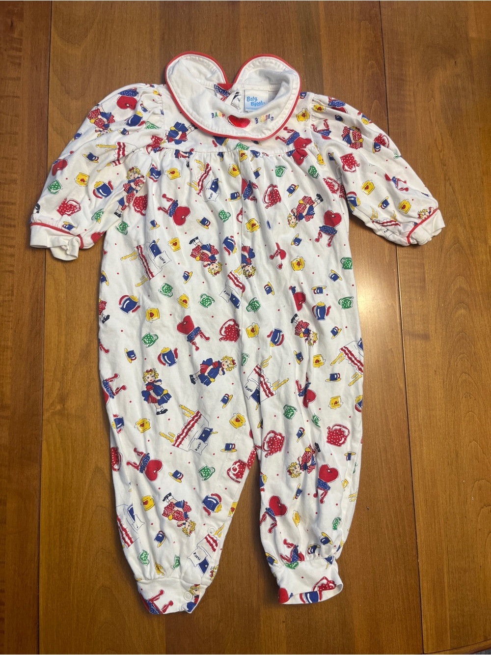 Vintage Baby B’Gosh White Printed One-Piece